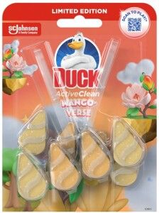Duck WC závěs Active Clean Duo Mango, 2x 36 g