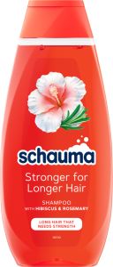 Schauma šampon Stronger for Longer Hair pro dlouhé vlasy s ibiškem a rozmarýnem 400ml