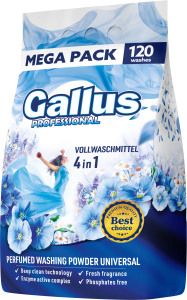 Gallus prací prášek, 120 dávek, 6,6 kg