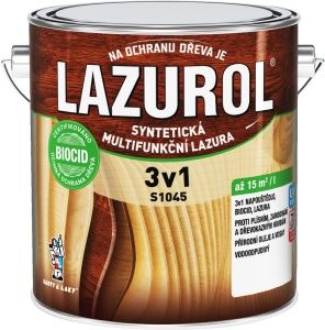 Lazurol 3v1 S1045 tenkovrstvá lazura na dřevo T023 teak 2,5 l