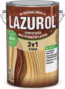 Lazurol 3v1 S1045 tenkovrstvá lazura na dřevo T060 pinie 4 l