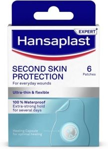 Hansaplast Second Skin protection hydrokoloidní náplast, 6 ks