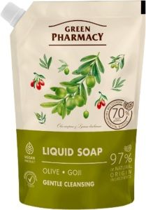 Green Pharmacy Oliva a Goji tekuté mýdlo náhradní náplň 460 ml