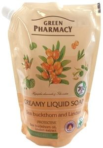 Green Pharmacy Rakytník a lípa tekuté mýdlo náhradní náplň 460 ml