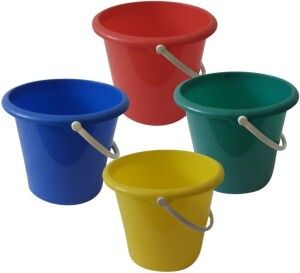 Vědro kbelík plastové, bez výlevky, růuné barvy, 5 l