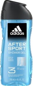 Adidas After Sport 3v1 sprchový gel na tělo, vlasy a pleť pro muže 250 ml