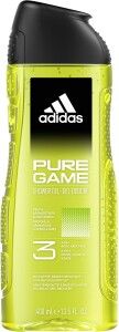 Adidas Pure Game 3v1 sprchový gel na tělo, vlasy a pleť pro muže 400 ml