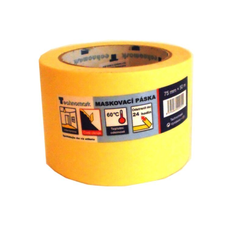 krepová páska maskovací do 60°C - 75mm/50m
                          