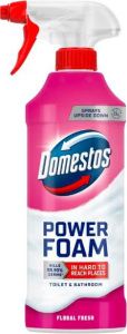 Domestos čisticí pěna ve spreji na toaletu a koupelnu Power Foam Floral Fresh 435ml