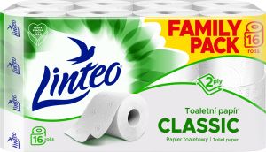 Linteo Classic toaletní papír 2vrstvý, 16 rolí, 15m role