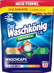 WaschKönig kapsle na praní Universal – 32 ks