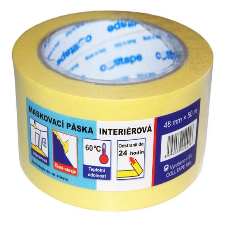 Maskovací páska interiérová do 60 °C - 38 mm / 50 m
                          