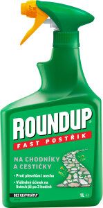 Roundup Fast postřik na plevel pro chodníky a cestičky, 1 l