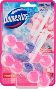 Domestos Power 5 Magnolia tuhý WC blok 2 x 50g