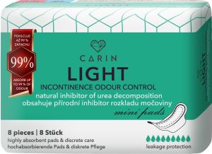 Carin Light Incontinence Odour Control 8ks