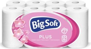 Big Soft Plus 2vrstvý toaletní papír, 16 rolí, 17,6 m role
