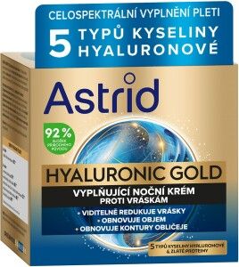 Astrid  Hyaluronic Gold noční pleťový krém 50 ml