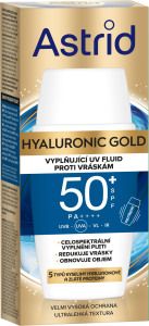 Astrid Hyaluronic Gold denní pleťový fluid SPF 50, 50 ml