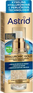 Astrid  Hyaluronic Gold pleťové sérum, 30 ml
