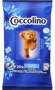 Coccolino Fresh Sky vlhčené ubrousky do sušičky 20 ks