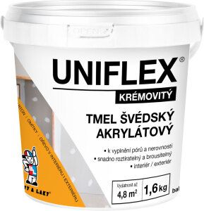Uniflex akrylátový švédský tmel 1,6 Kg
