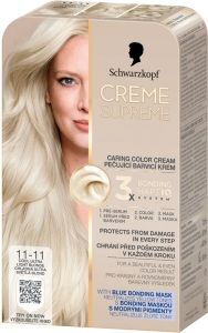 Schwarzkopf Creme Supreme barva na vlasy 11-11 chladná ultra světle blond 60 ml