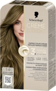 Schwarzkopf Creme Supreme barva na vlasy 7-0 přirozená blond 60 ml