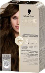 Schwarzkopf Creme Supreme barva na vlasy 5-60 světlá čokoládová hnědá 60 ml