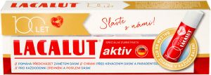 Lacalut zubní pasta Aktiv 75 ml + balzám na rty 4,8 g