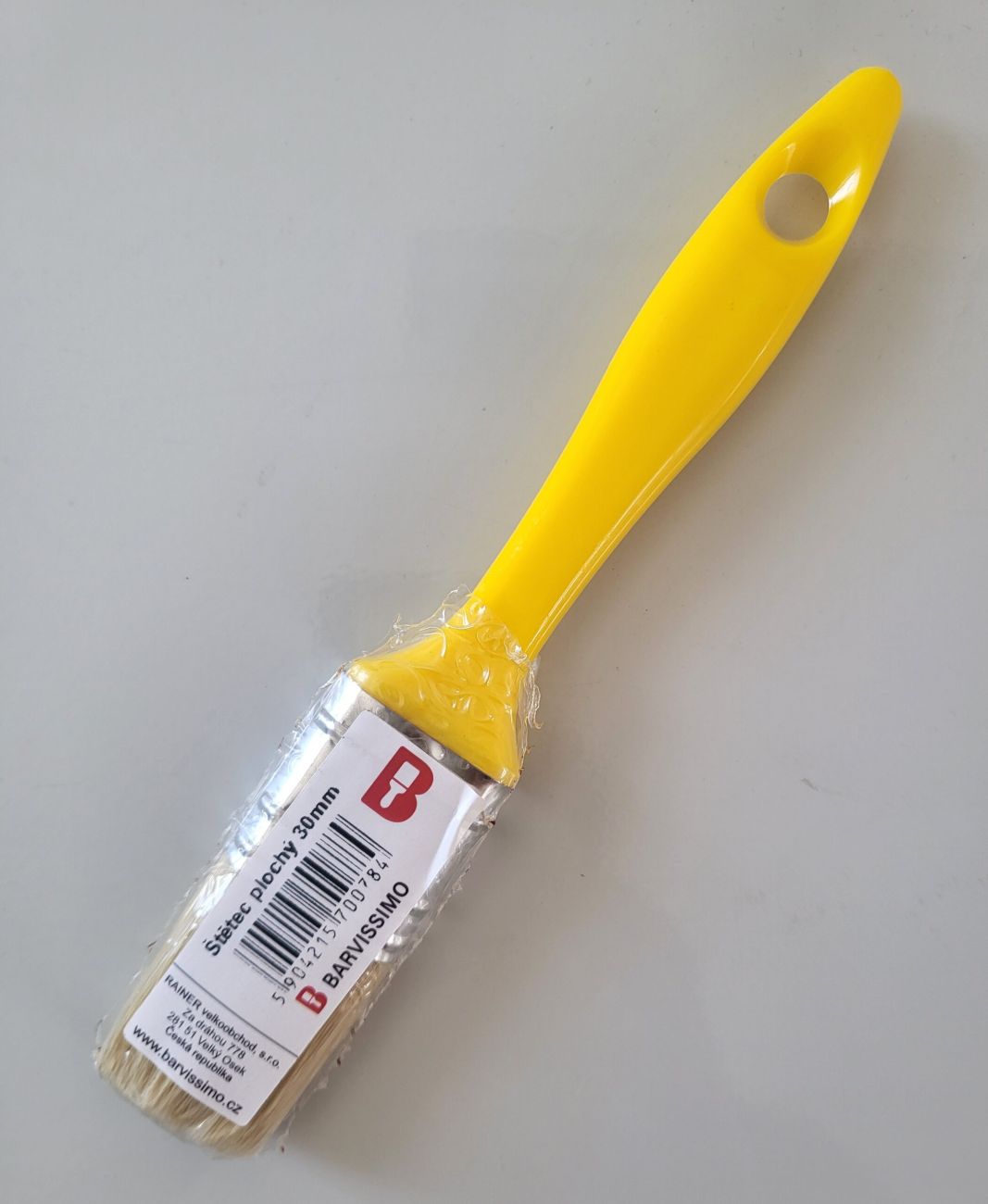Štětec plochý UNI žlutý BARVISSIMO 30 mm                          