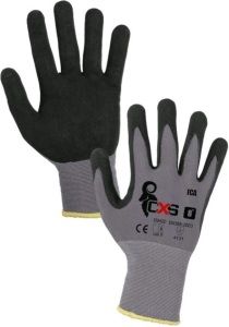 Ica pracovní rukavice, máčené nitrilu šedo-černé, velikost 8, 1 pár