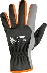 Furny pracovní rukavice kombinované, velikost 10, 1 pár