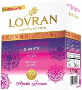 Lovran Universal & White Aprile Fresco prášek na bílé prádlo 50 dávek, 2,5 kg