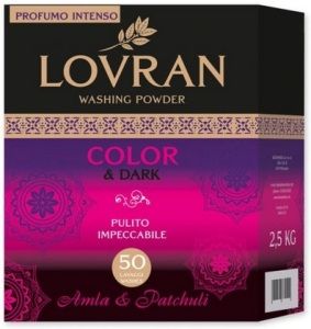Obrázek 1. produktu Lovran Color & Dark Amla Parchouli prášek na barevné a tmavé prádlo 50 dávek, 2,5 kg