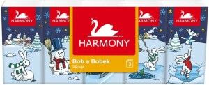 Harmony Prima papírové kapesníčky Bob & Bobek 3vrstvé 10 x 10 ks