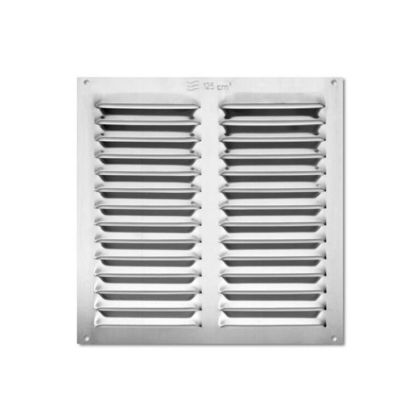 Větrací mřížka hliník. 200x200mm/Stříbrná  - výprodej                          