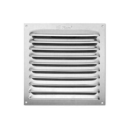 Větrací mřížka hliník. 150x150mm/Stříbrný - výprodej                          