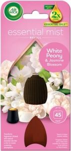 Air Wick Essential Mist Refill White Peony & Jasmine Blossom - Pivoňka a jasmínový květ osvěžovač vzduchu náhradní náplň 20 ml