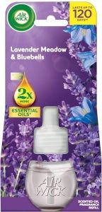 Air Wick Essential Oils Lavender Meadow & Bluebells - Levandulová louka a modré kvítky, elektrický osvěžovač náhradní náplň 19 ml