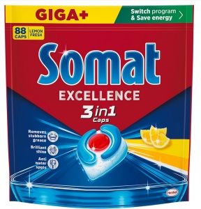Somat Excellence 3v1 Lemon tablety do myčky 88 ks