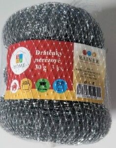 Tidy Home nerezová drátěnka, 30 g 3 ks