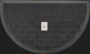 Rohožka guma a koberec půlkruh 45 x 75 cm