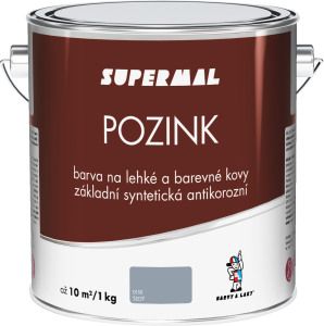 SUPERMAL POZINK ZÁKL.SYNT.B. 0110 ŠEDÝ 3,5 KG