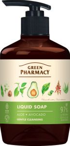 Green Pharmacy Aloe vera a avokádo tekuté krémové mýdlo s dávkovačem 460ml