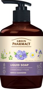 Green Pharmacy Heřmánek a len tekuté mýdlo dávkovačem 460 ml
