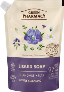 Green Pharmacy Heřmánek a Len tekuté mýdlo náhradní náplň 460 ml