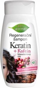 BIO BIONE KERATIN + KOFEIN Regenerační šampon 260 ml