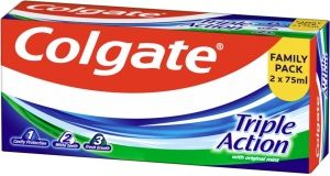 ZUB.PASTA COLGATE TRIPLE ACTION 2x75 ML