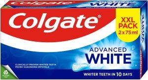 ZUB.PASTA COLGATE ADVANCED WHITE 2x75 ML