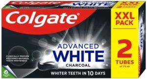 ZUB.PASTA COLGATE ADVANCED WHITE CHARCOAL 2x75 ML